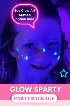 Glow Sparty with Glow Art Station Inside. Little Princess Spa®