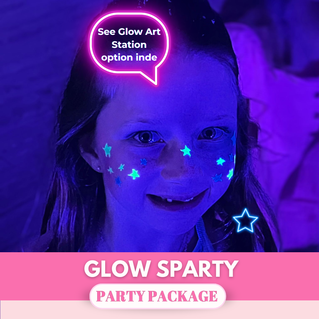 Glow Sparty with Glow Art Station Inside. Little Princess Spa®
